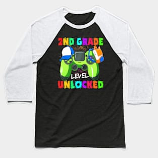 2Nd Grade Level Unlocked Back To School Supplies Baseball T-Shirt